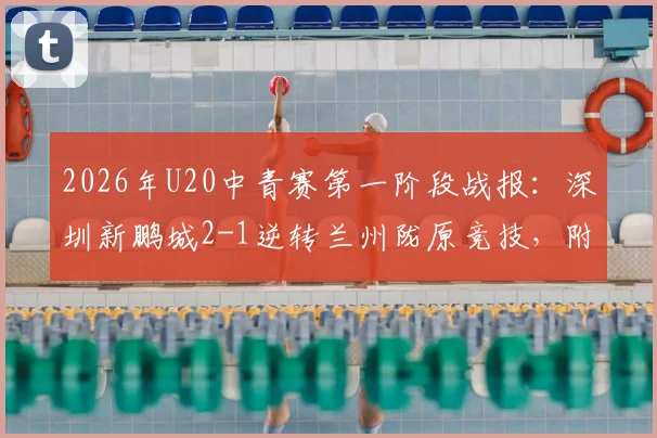 2026年U20中青赛第一阶段战报：深圳新鹏城2-1逆转兰州陇原竞技，附参赛队伍名单与积分榜分析
